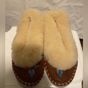 Cozy Cream and Brown Women's Slippers